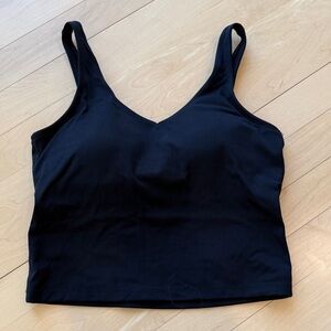 Women’s Black V-Neck Tank or Swim Top, Size XS
